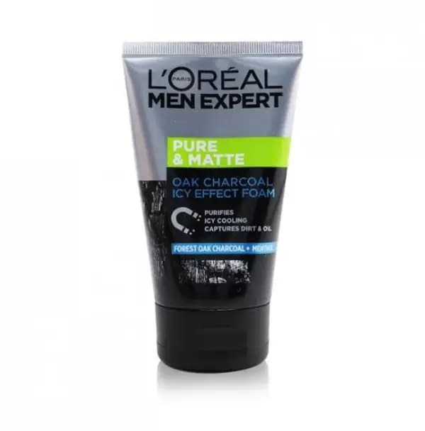 Loreal Men Pure & Matte Charcoal Face Wash (100ml)