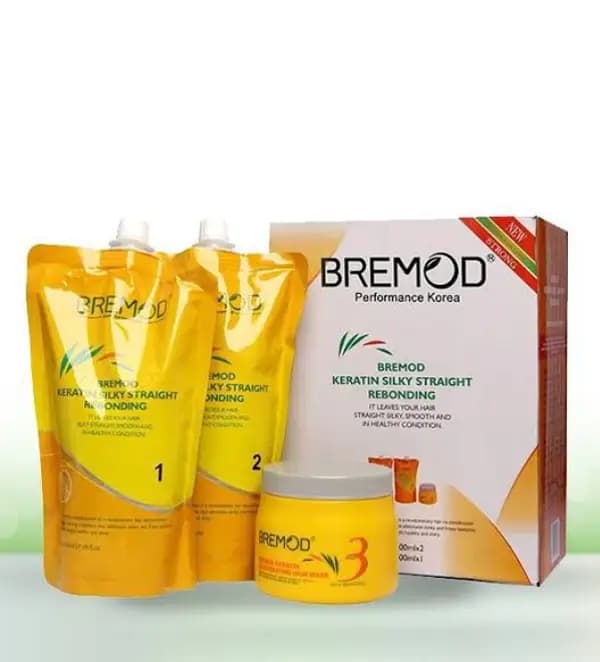 Bremod Keratin Silky Straight Rebonding Kit